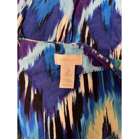 Chico's Major Sway Uma Blouse Size 2 (M) - Picture 4 of 4